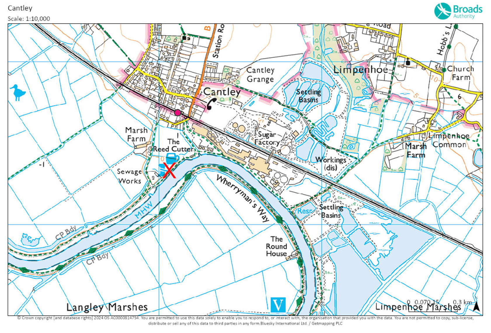 Map of cantley